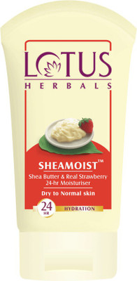 LOTUS Herbals Sheamoist Shea Butter And Real Strawberry Moisturiser 60g(60 g)