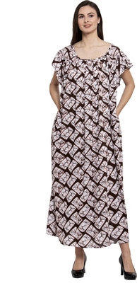 patrorna Women Nighty(Multicolor)