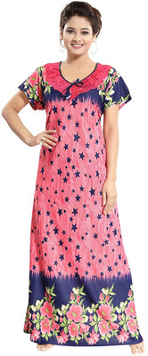 Gutthi Women Nighty(Pink)
