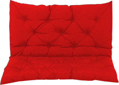 Mom's Moon Polyester Fibre Solid Cushion Pack of 1(Red)