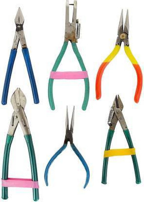 Crafts Haveli Jewellery making complete tool combo set- All cutters & Pliers Diagonal Plier(Length : 5 inch)