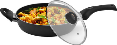 47% OFF on Kitchen Chef superior quality Non-Stick FRY COOK PAN Non-Induction base FRY COOK PAN Teflon Coating FRY COOK PAN 24CM diameter FRY COOK PAN 3.25MM Thickness FRY COOK PAN 0GMS Weight FRY COOK PAN 1.50 liters FRY COOK PAN (FRY COOK PAN 42CM LENGTH WITH HANDLE) Fry Pan 24 cm diameter with Lid 1 L capac