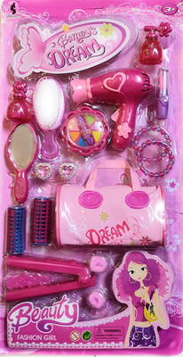 Joy Bukket Pretend and Play DIY Makeup and Hair Dressing Beauty Kit for Girls and Kids