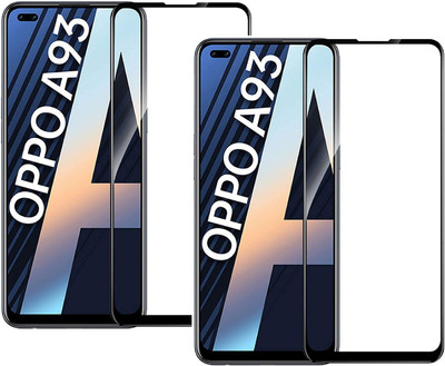 ISAAK Edge To Edge Tempered Glass for OPPO A93(Pack of 2)
