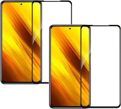 ISAAK Edge To Edge Tempered Glass for Poco X3(Pack of 2)