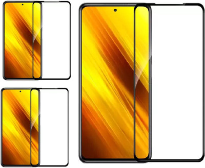 ISAAK Edge To Edge Tempered Glass for Nokia X20, Nokia X10 Edge to Edge, Full Glue, 11D Tempered Glass(Pack of 3)