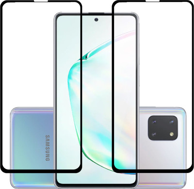 MobileBukket Edge To Edge Tempered Glass for Samsung Galaxy Note 10 Lite 11D Screen Guard(Pack of 2)