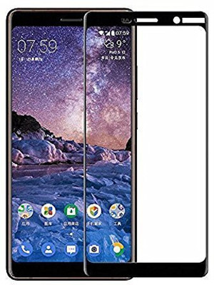 VISHZONE Edge To Edge Tempered Glass for Nokia 7 Plus(Pack of 1)