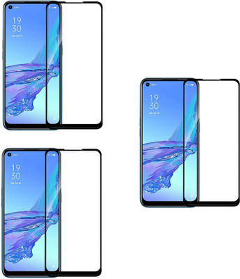 ISAAK Edge To Edge Tempered Glass for OPPO A53s(Pack of 3)