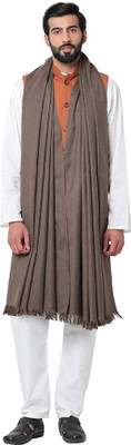 BE SWADESHI Polyester Wool Blend Self Design Men, Women Shawl(Grey)