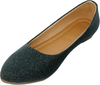 threadx Women Flats(Black , 6.5)