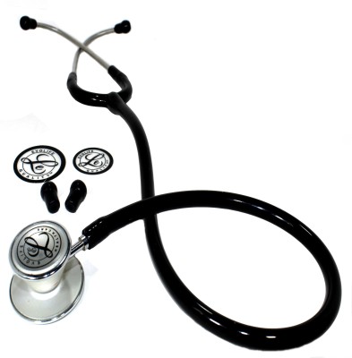 Evoli Stethoscope for Doctors Medical students Professional use- Evolife Stethoscope - Double Heart Manual stethoscope Stethoscope(Black)
