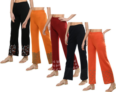 Indistar Relaxed Women Multicolor Trousers