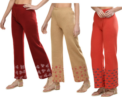 Indistar Relaxed Women Multicolor Trousers