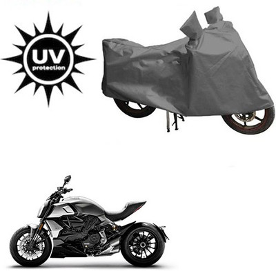 Atulit enterprises Waterproof Two Wheeler Cover for Ducati(Diavel, Grey)