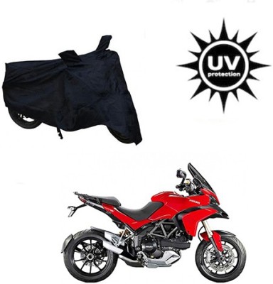 SRENTERPRISES Two Wheeler Cover for Ducati(Multistrada, Black)