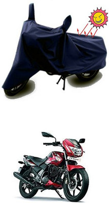 Coverit Two Wheeler Cover for TVS(Flame, Blue)