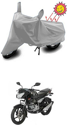 Wild Panther Two Wheeler Cover for Bajaj(Pulsar 135 LS DTS-i, Silver)