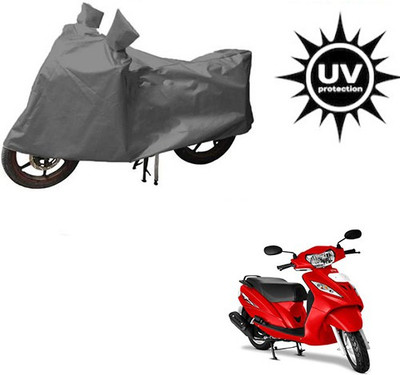 RPSENTTERPR Waterproof Two Wheeler Cover for TVS(Wego, Grey)