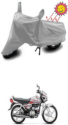 Wild Panther Two Wheeler Cover for Hero(HF Deluxe, Silver)