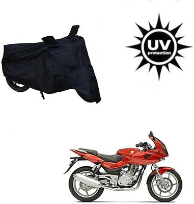 Mdstar Waterproof Two Wheeler Cover for Bajaj(Pulsar 220 DTS-i, Black)