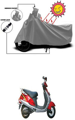 Coverit Two Wheeler Cover for Kinetic(Grey)