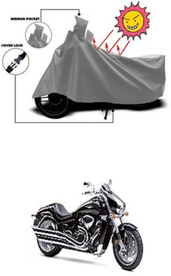 Coverit Two Wheeler Cover for Suzuki(Grey)