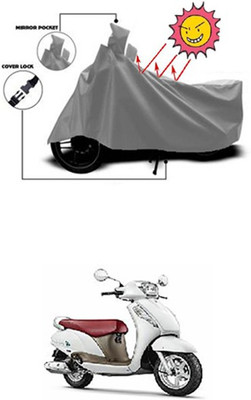 Wild Panther Two Wheeler Cover for Suzuki(Grey)