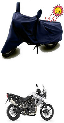Coverit Two Wheeler Cover for Triumph(Blue)