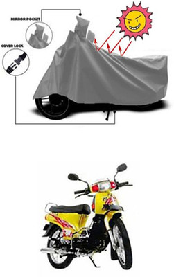Coverit Two Wheeler Cover for Kinetic(Grey)