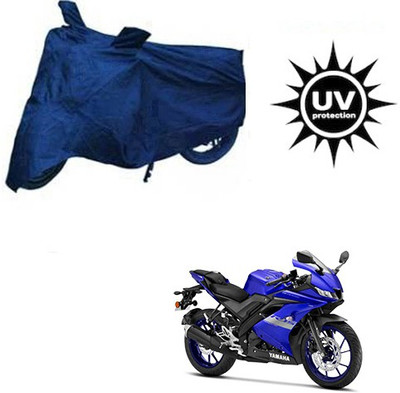 RPSENTTERPR Waterproof Two Wheeler Cover for Yamaha(R15 V3, Blue)
