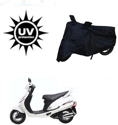 Mdstar Waterproof Two Wheeler Cover for Mahindra(Rodeo, Black)