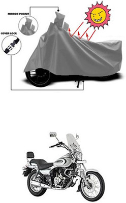 Coverit Two Wheeler Cover for Bajaj(Grey)