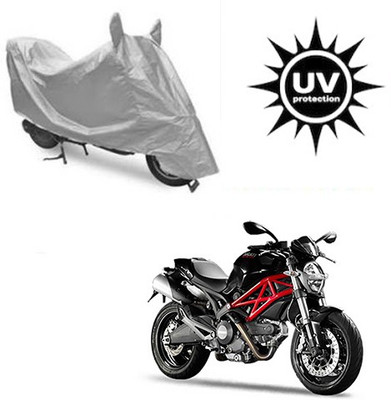 saanvi Waterproof Two Wheeler Cover for Ducati(Monster 796 S2R, Silver)