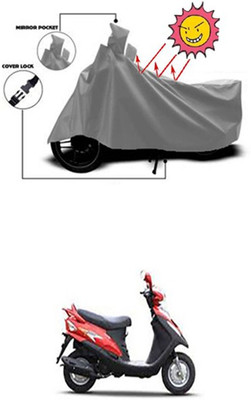 Coverit Two Wheeler Cover for Mahindra(Grey)