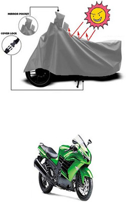 Coverit Two Wheeler Cover for Kawasaki(Grey)