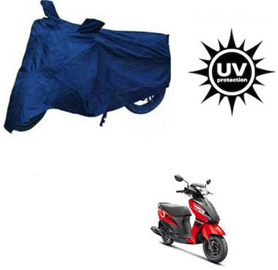 RPSENTTERPR Waterproof Two Wheeler Cover for Suzuki(Let's, Blue)