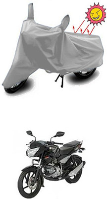 Wild Panther Two Wheeler Cover for Bajaj(Pulsar 135 LS DTS-i, Silver)