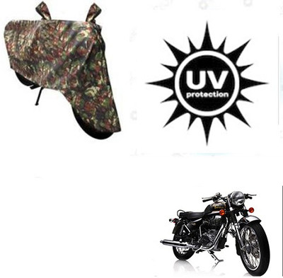 RPSENTTERPR Waterproof Two Wheeler Cover for Royal Enfield(Electra Delux, Multicolor)