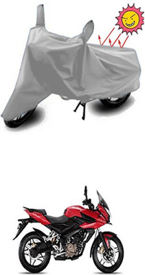 Coverit Two Wheeler Cover for Bajaj(Pulsar AS 150, Silver)