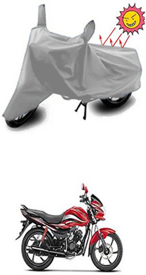 Wild Panther Two Wheeler Cover for Hero(Passion, Silver)