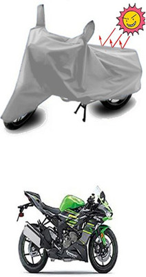 Coverit Two Wheeler Cover for Kawasaki(Silver)