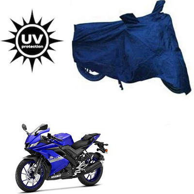 RPSENTTERPR Waterproof Two Wheeler Cover for Yamaha(R15 V3, Blue)