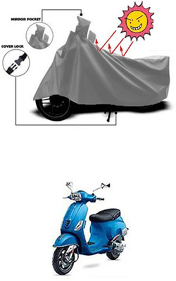Wild Panther Two Wheeler Cover for Universal For Bike(Vespa SXL, Grey)