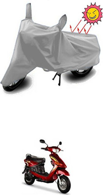 Wild Panther Two Wheeler Cover for Indus(Yo Spark, Silver)