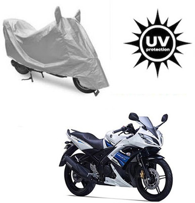 SRENTERPRISES Two Wheeler Cover for Yamaha(YZF R15 S, Silver)
