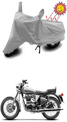 Wild Panther Two Wheeler Cover for Royal Enfield(Silver)
