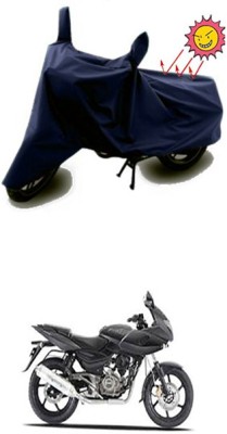 Wild Panther Two Wheeler Cover for Bajaj(Pulsar 220 DTS-i, Blue)