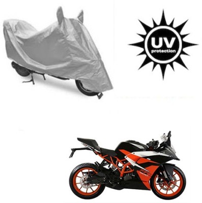 SRENTERPRISES Two Wheeler Cover for KTM(RC 390, Silver)