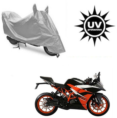 saanvi Waterproof Two Wheeler Cover for KTM(RC 200, Silver)